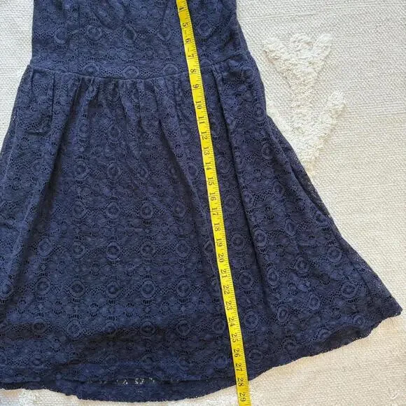 🖤 Pins and Needles Navy Lace Strapless Dress – Size M - Picture 4 of 7